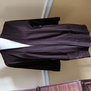 Chocolate Brown Open-Front 3/4 Sleeve Open Front Cardigan NWT Size L